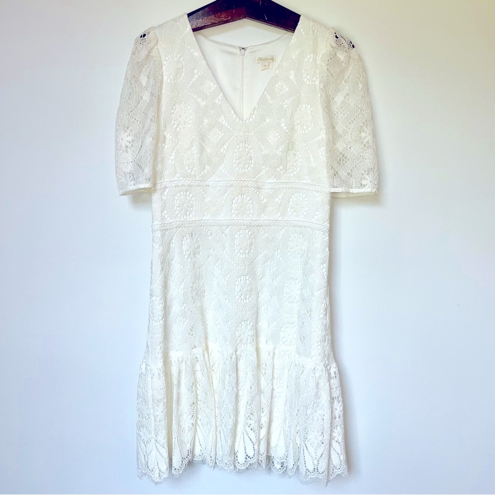 Shoshanna Ines Lace Dress in Ivory - Picture 3 of 10